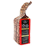 Ground Turkish coffee from Israel with deep roast angled front view